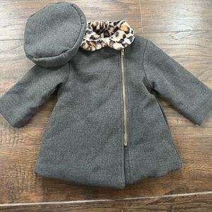 Penelope Mack Toddler Coat and Hat 2-Piece Set